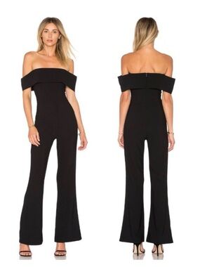 Revolve by the way Off-Shoulder Black Jumpsuit